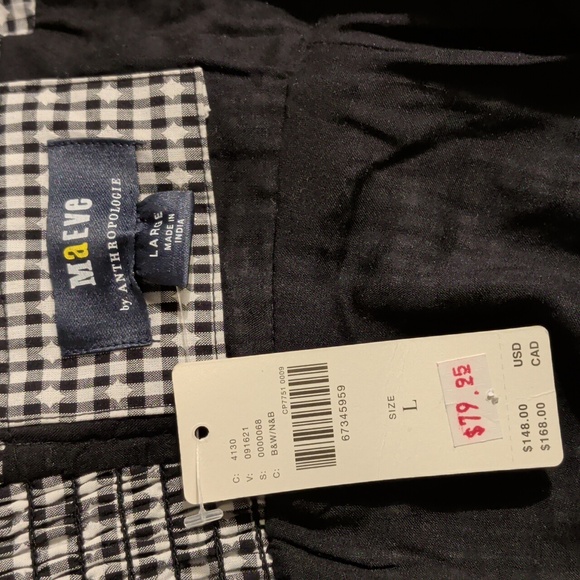 ANTHROPOLOGIE MAEVE gingham mini dress - size large - Picture 9 of 9